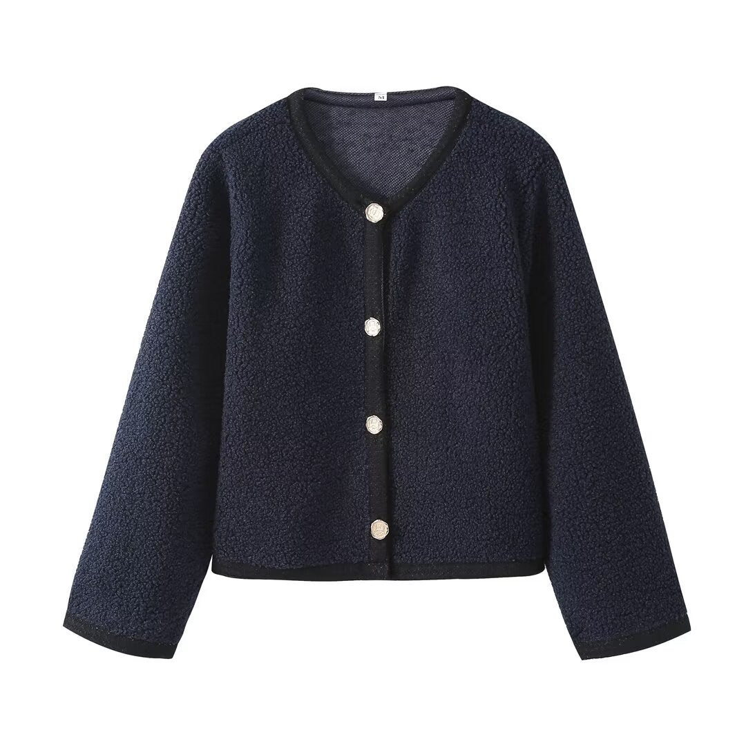 Valeya® | Cardigan Court en Maille Tricotée