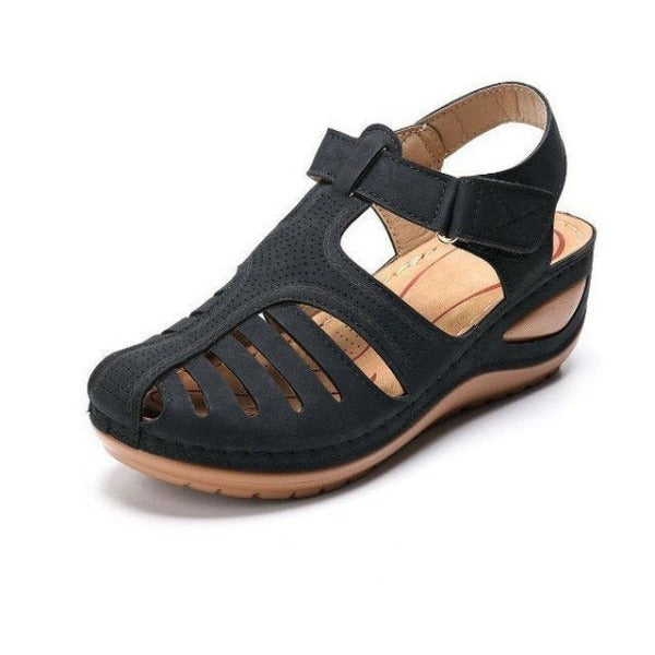 Soley® | Sandales élégantes orthopédiques compensées