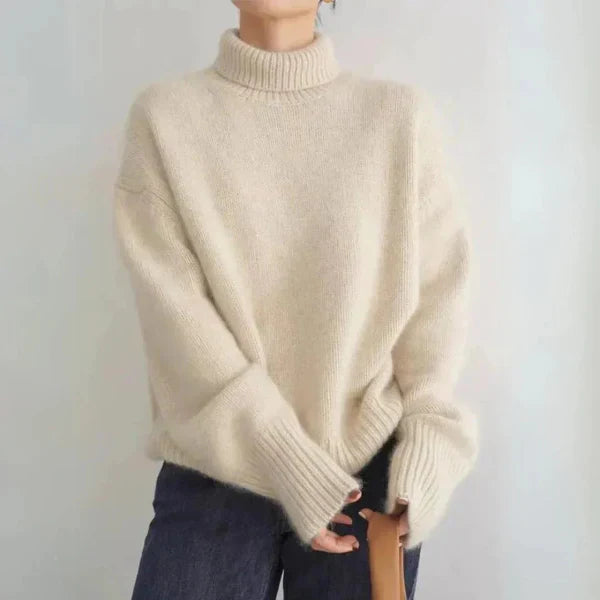 Diafi® | Pull Col Roulé Doux en Cachemire, Confort Haut de Gamme