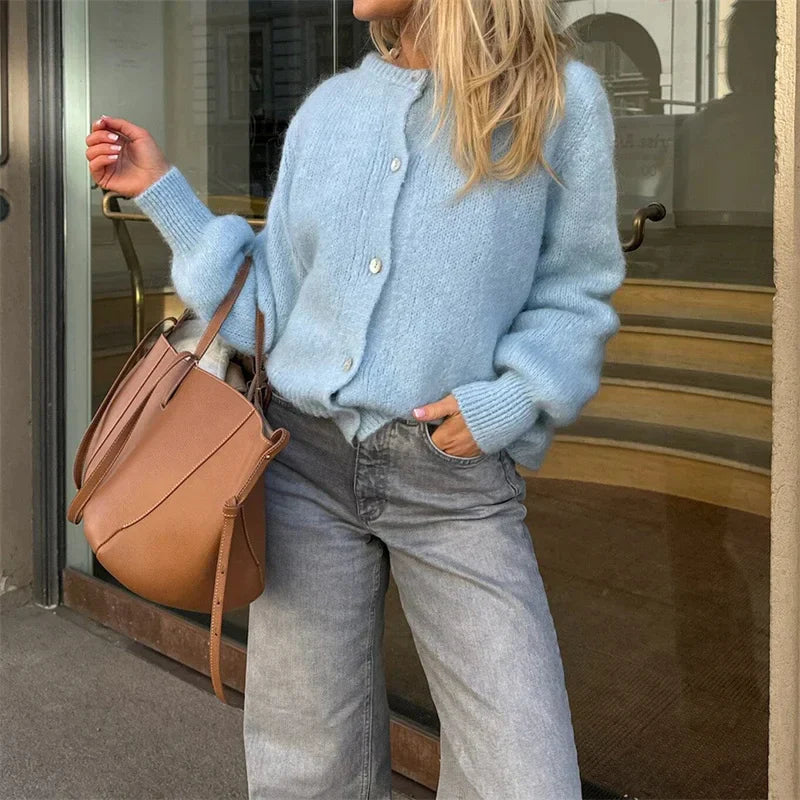 Qoley® | Cardigan Doux et Élégant en Maille