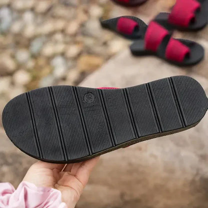 Celia® | Sandales glissantes en mesh perforé