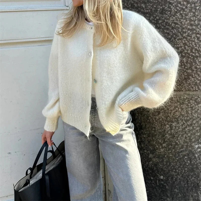 Qoley® | Cardigan Doux et Élégant en Maille