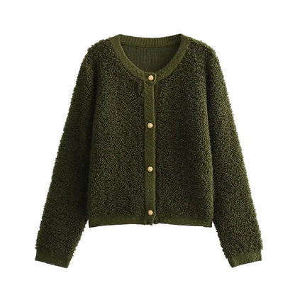 Valeya® | Cardigan Court en Maille Tricotée
