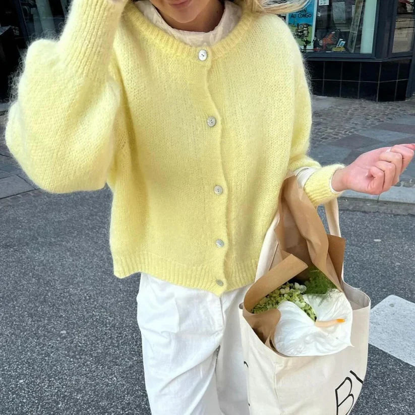 Qoley® | Cardigan Doux et Élégant en Maille