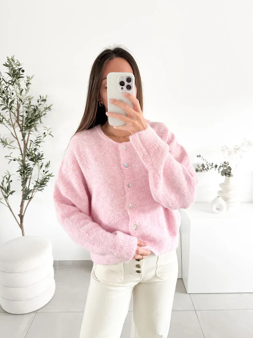 Qoley® | Cardigan Doux et Élégant en Maille